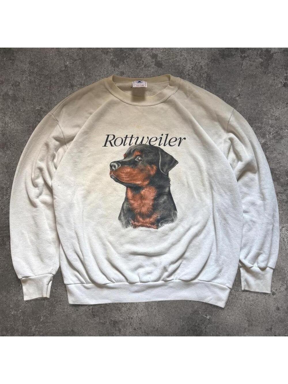 Fire Vintage 90s Delta Rottweiler Crewneck Sweatshirt